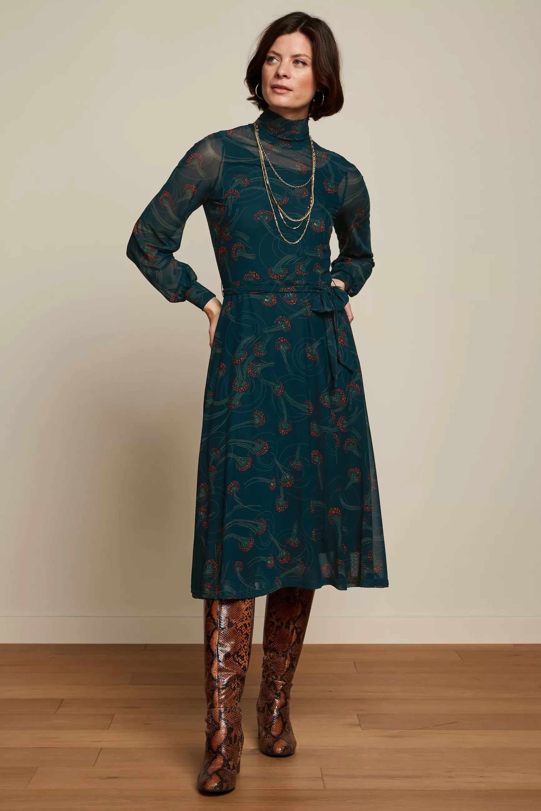 Betsy Rollneck Dress Allure^King Louie Clearance