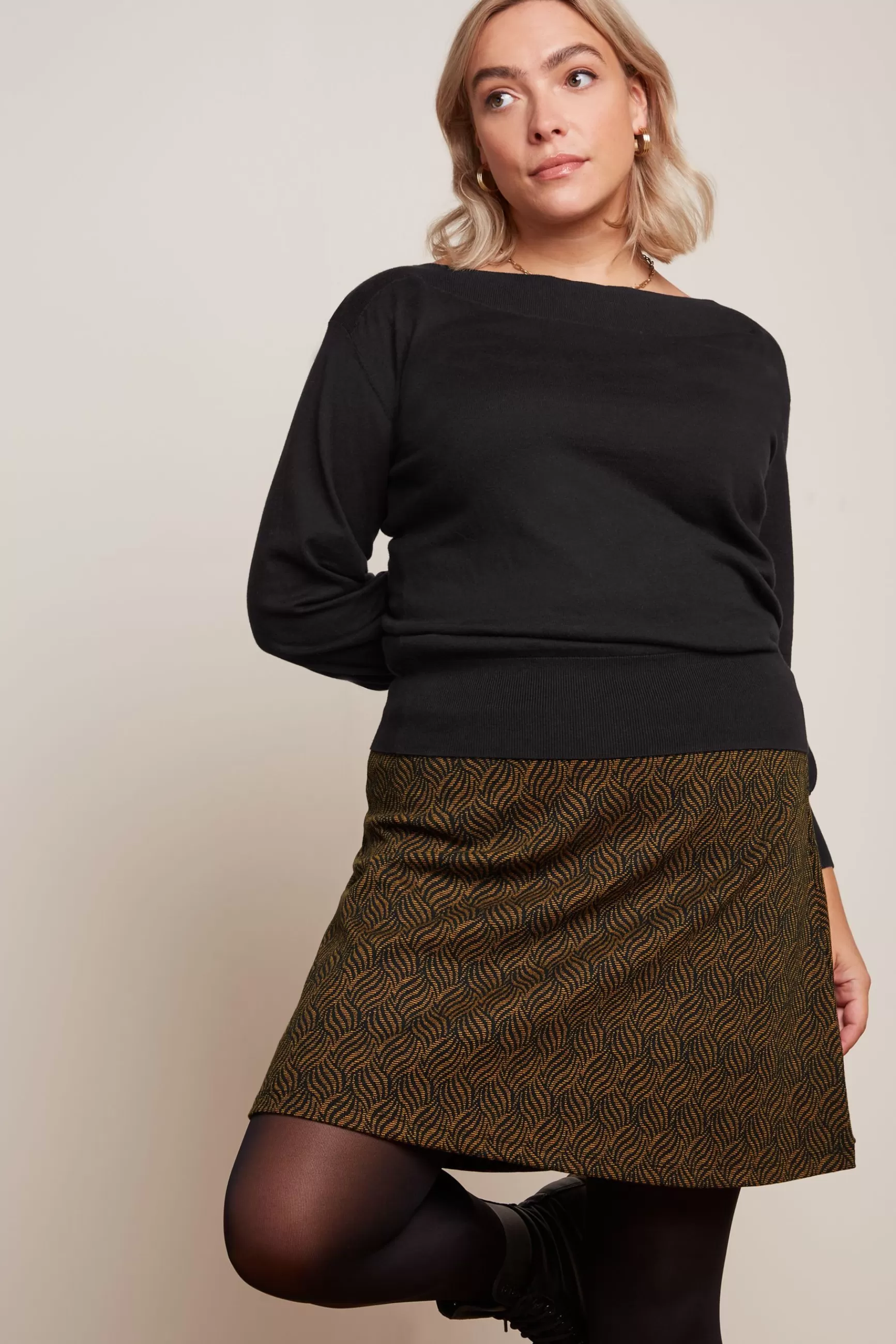 Border Skirt Ruby Jacquard^King Louie Flash Sale