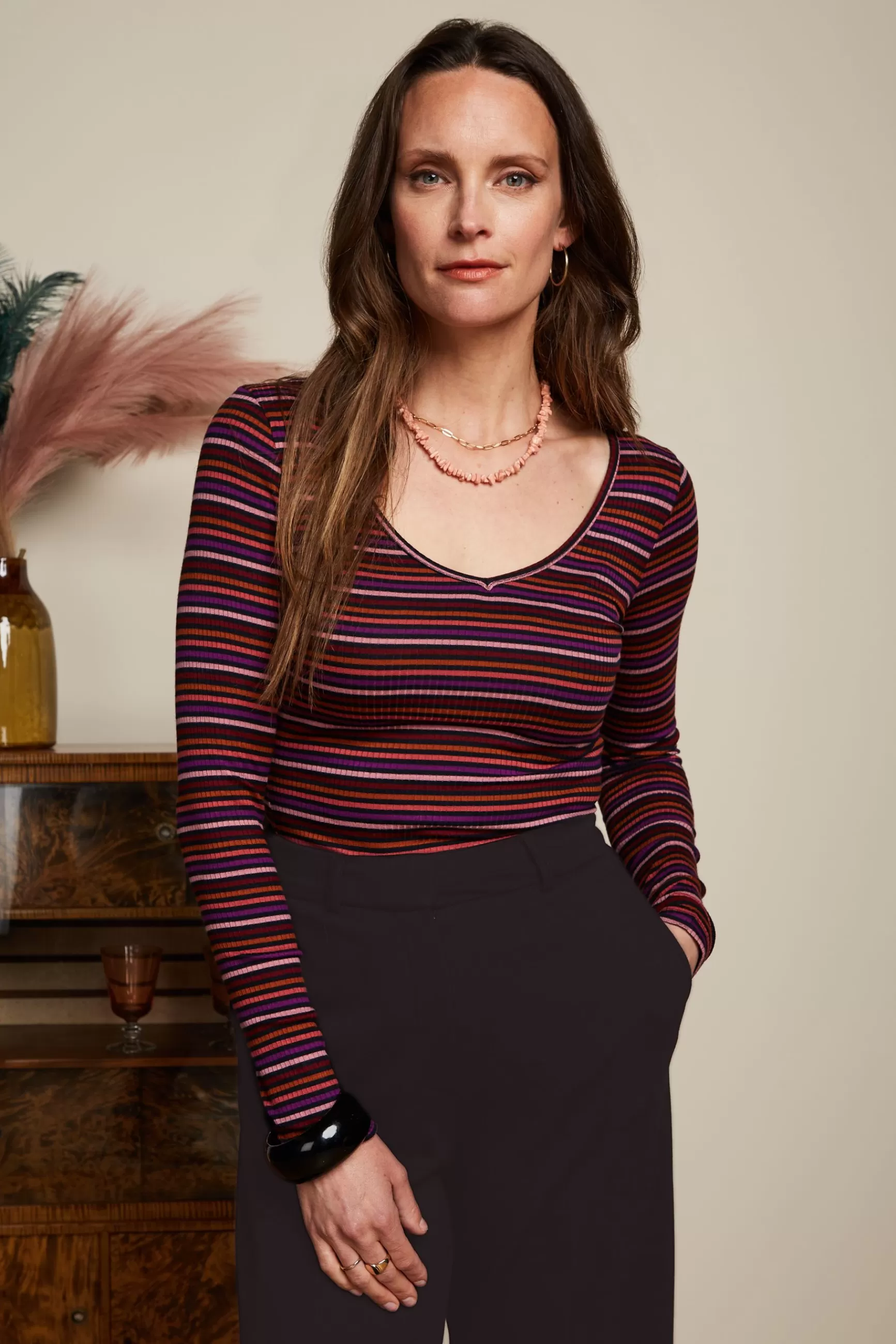 Carice V Top Rolla Stripe^King Louie Clearance