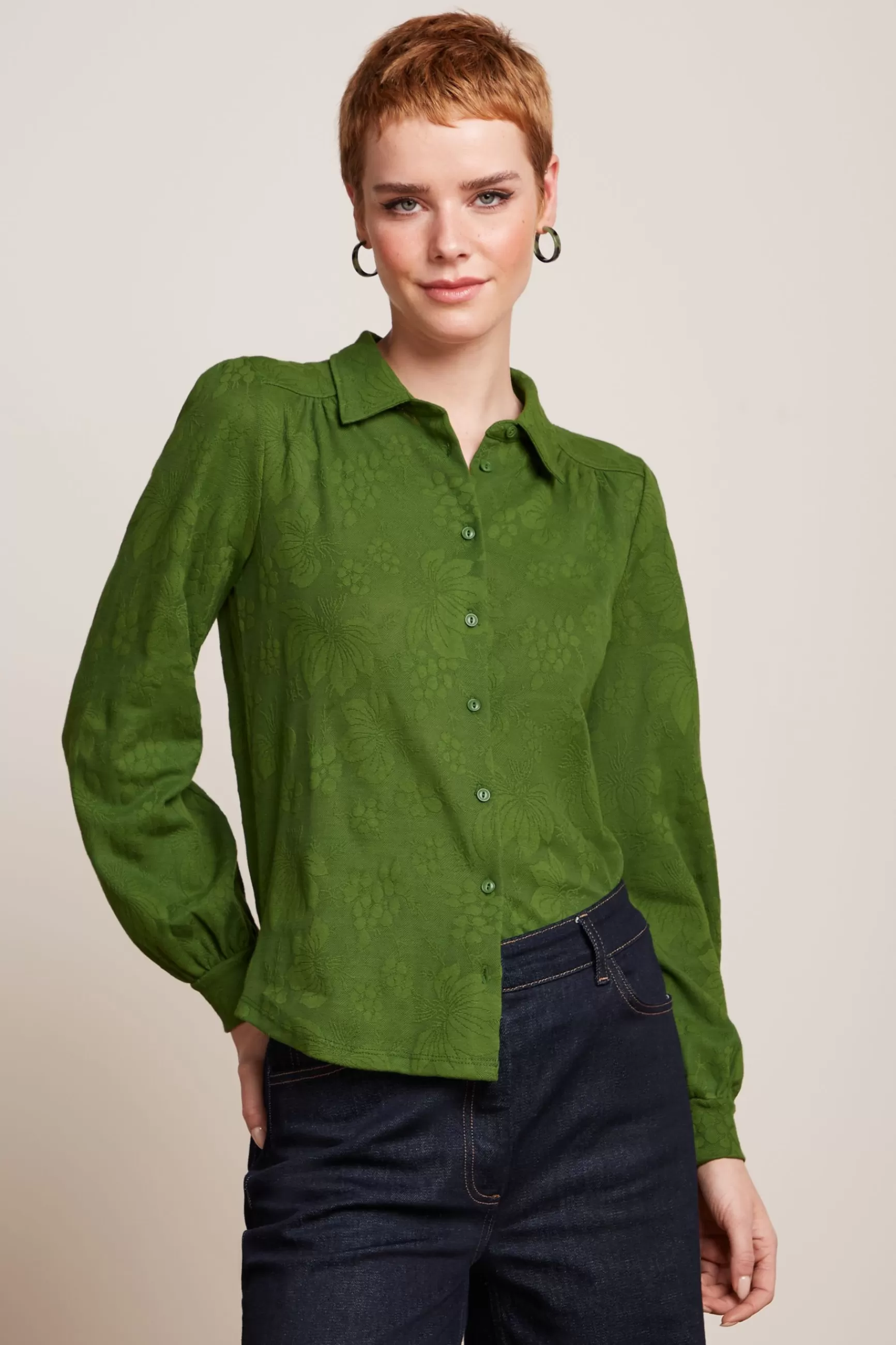 Carina Blouse Buzz Jacquard^King Louie Store