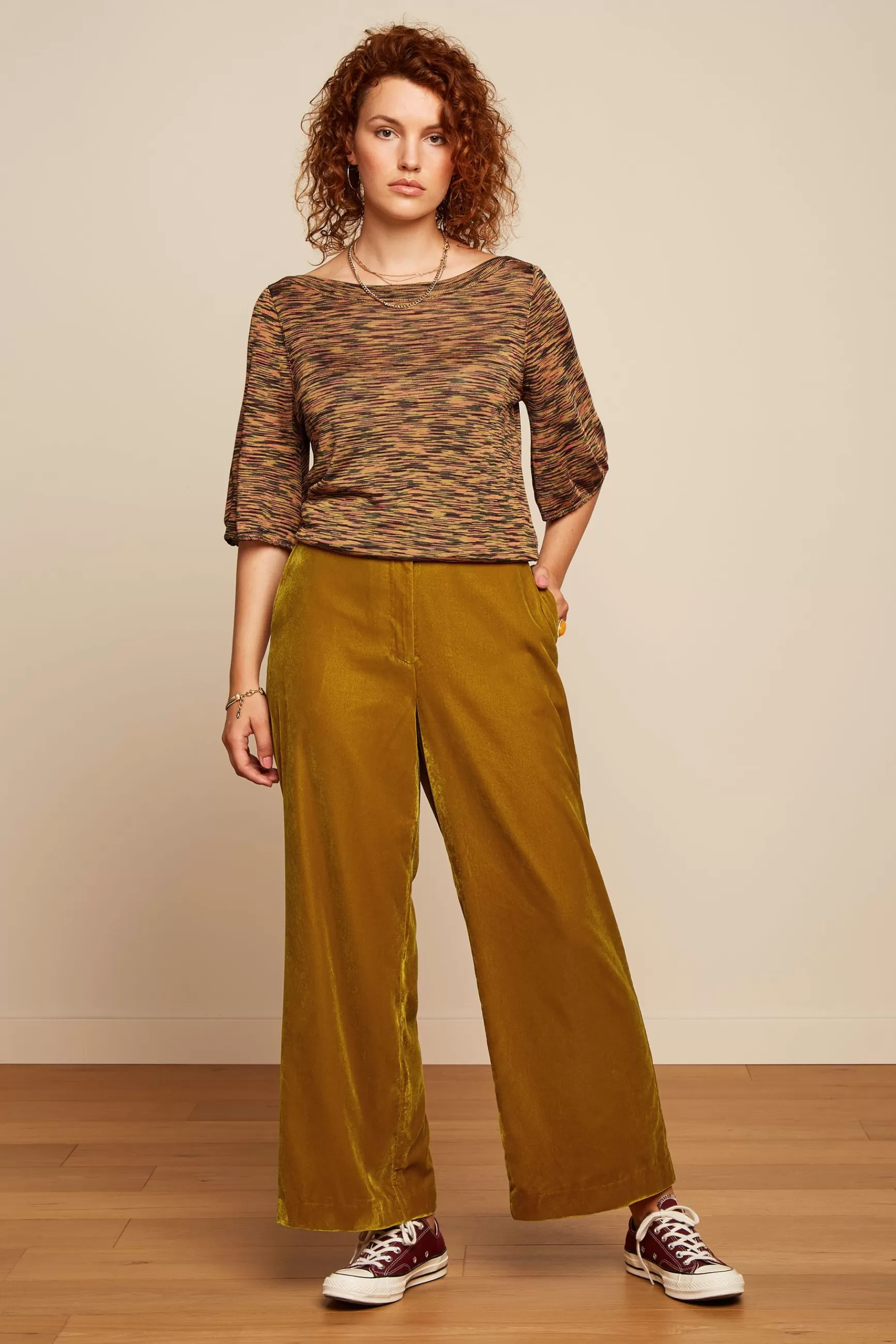 Frederica Pants Gamine Velvet^King Louie Fashion