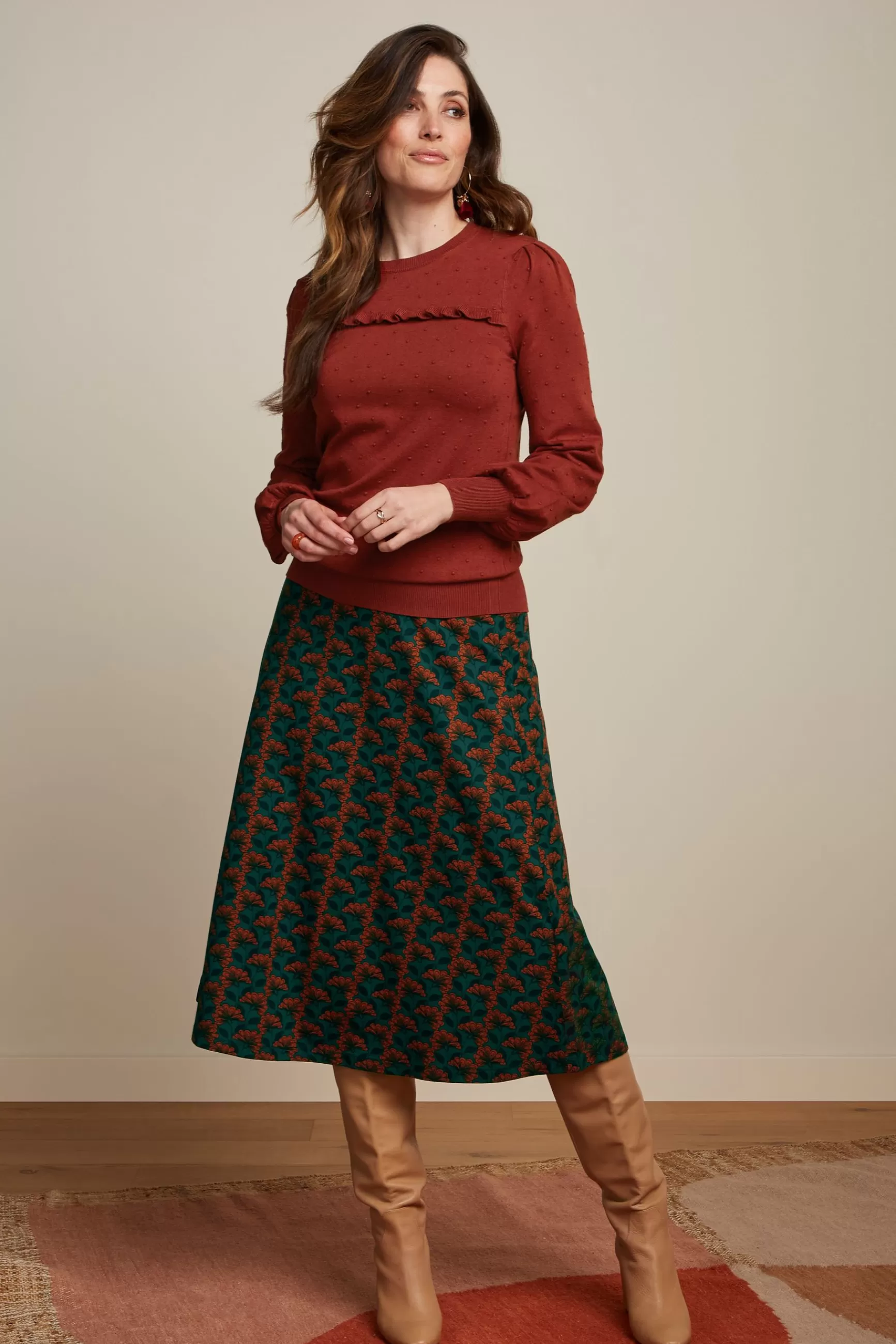 Juno Midi Skirt Noushh^King Louie Clearance