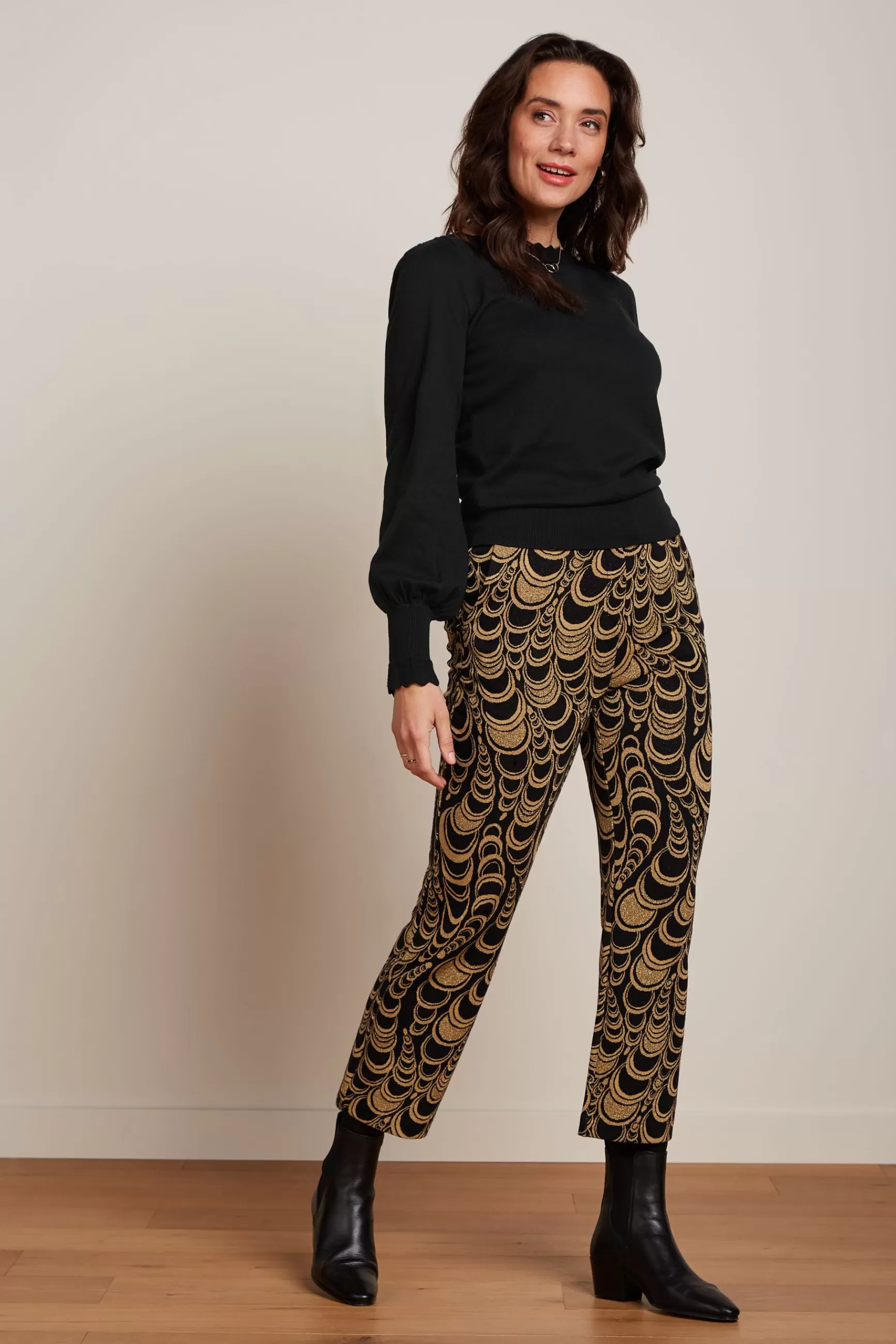 Luz Cropped Pants Bobbin Jacquard^King Louie Cheap