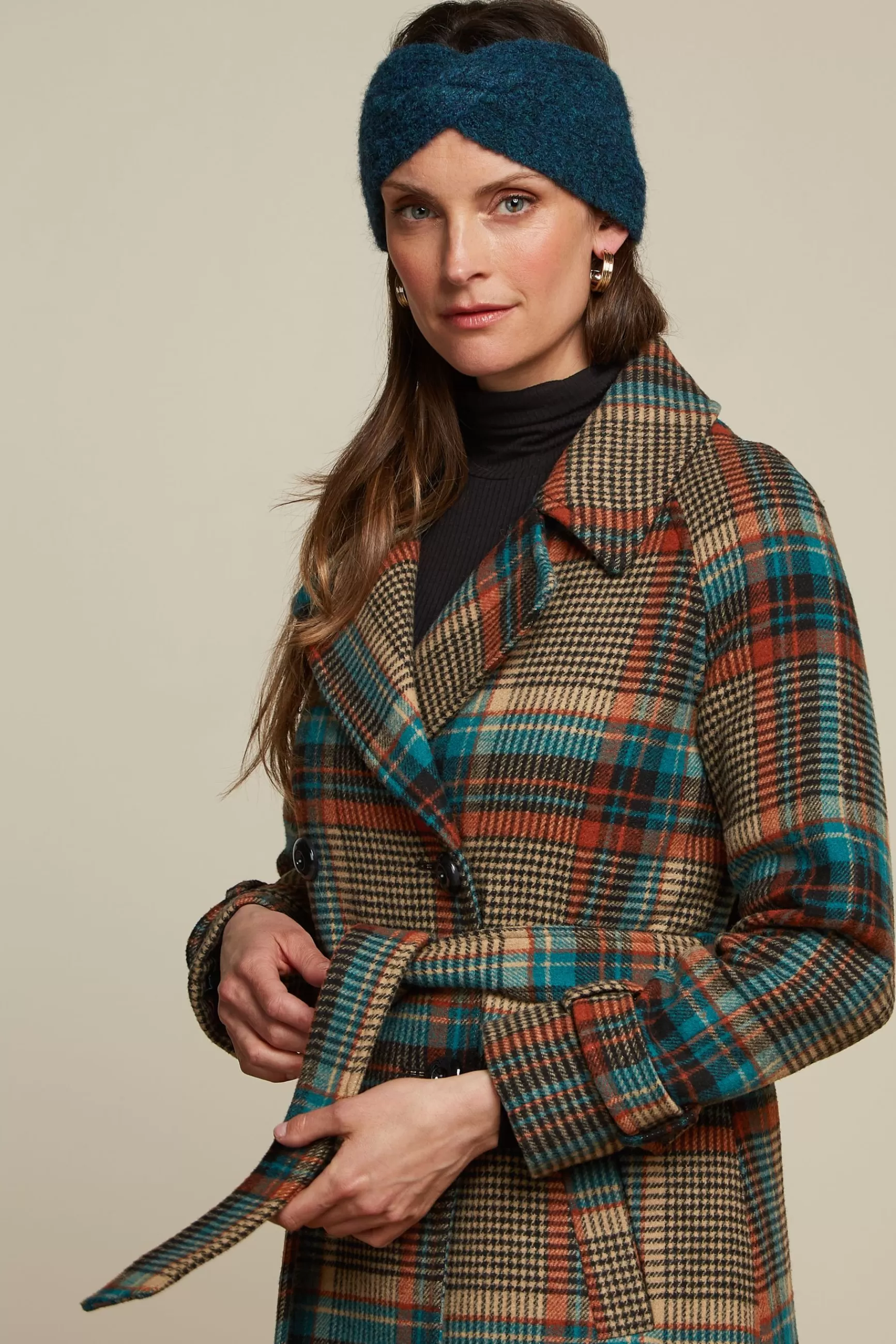 Martia Raglan Coat Fitz Check^King Louie Discount