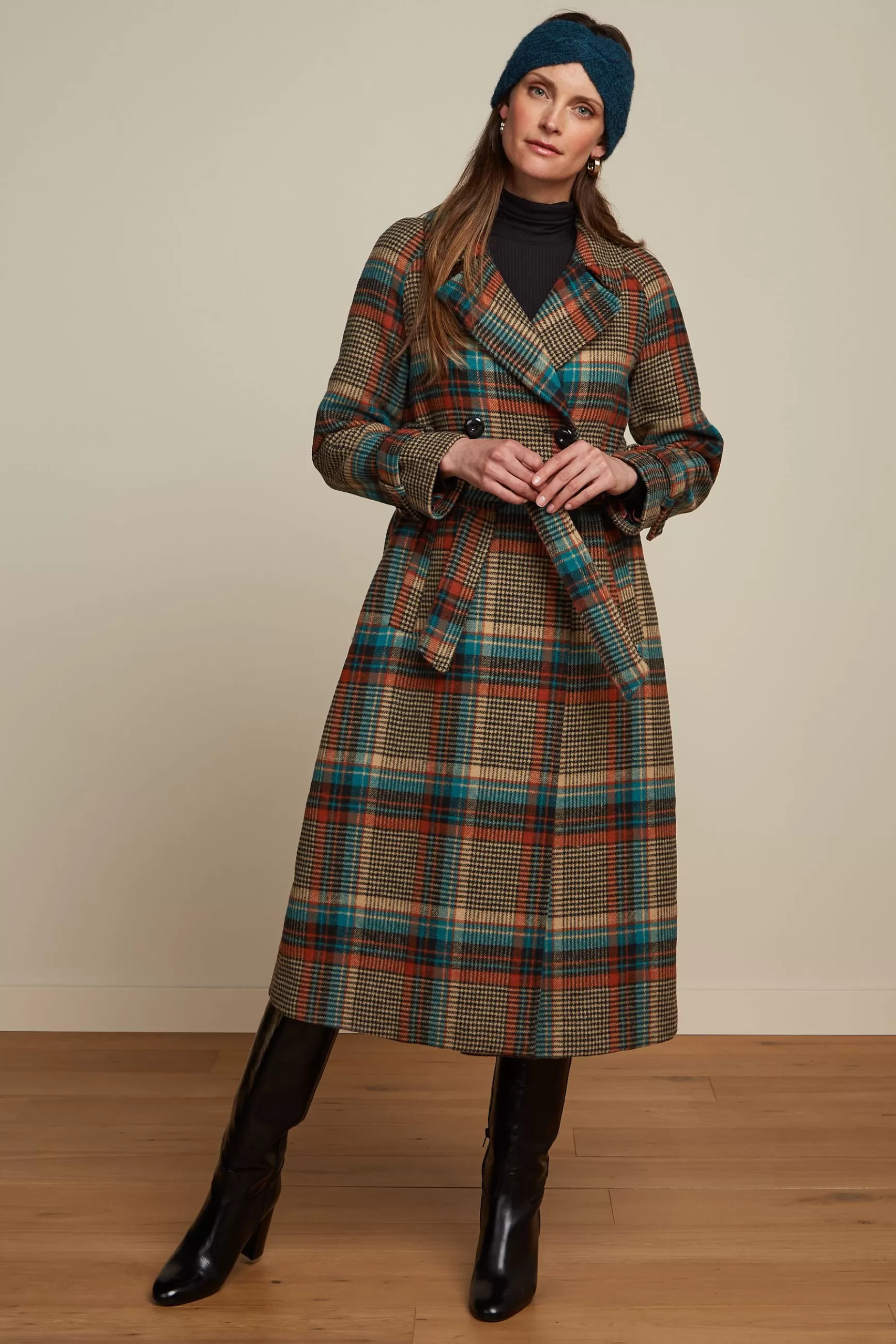 Martia Raglan Coat Fitz Check^King Louie Discount