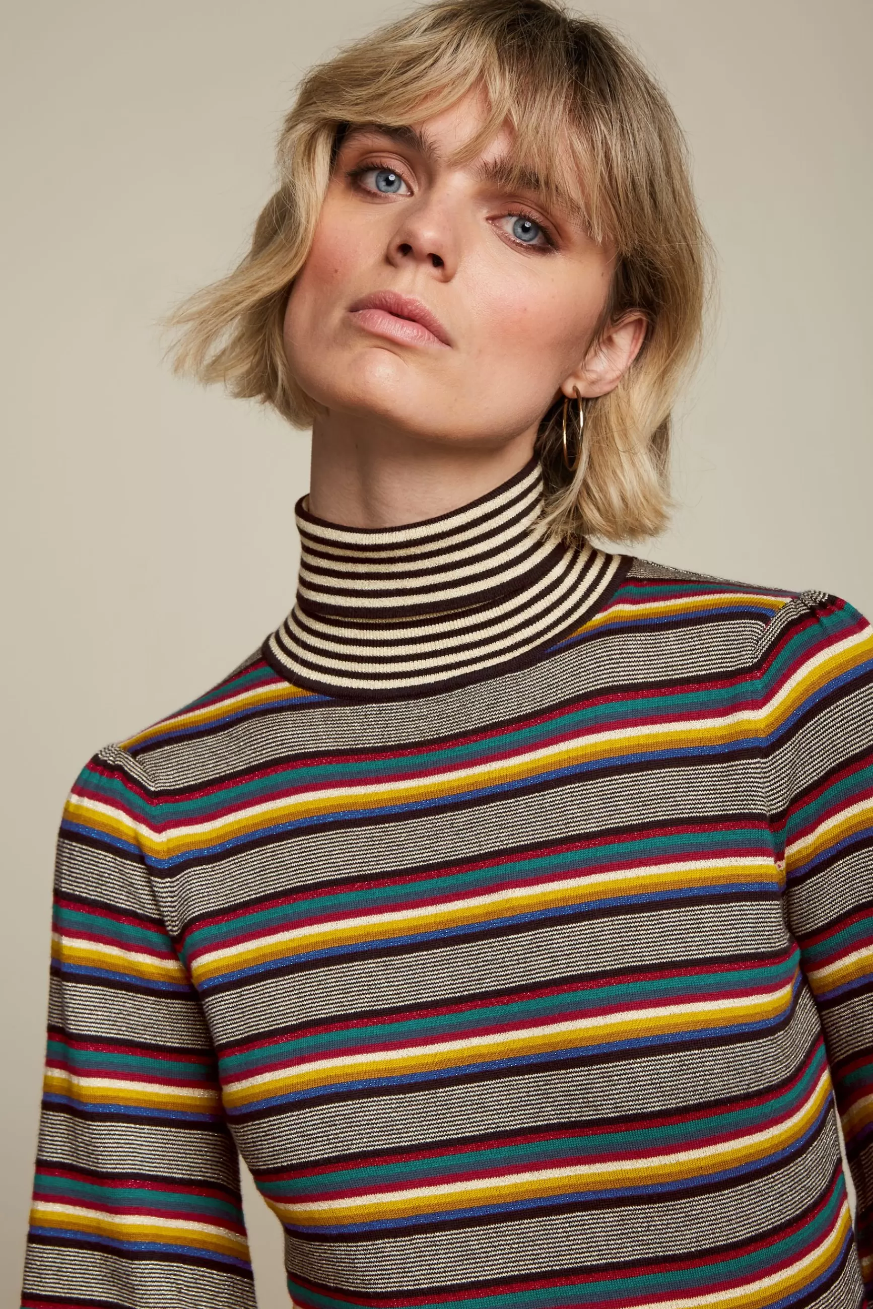 Maya Rollneck Top Sixties Stripe^King Louie Online