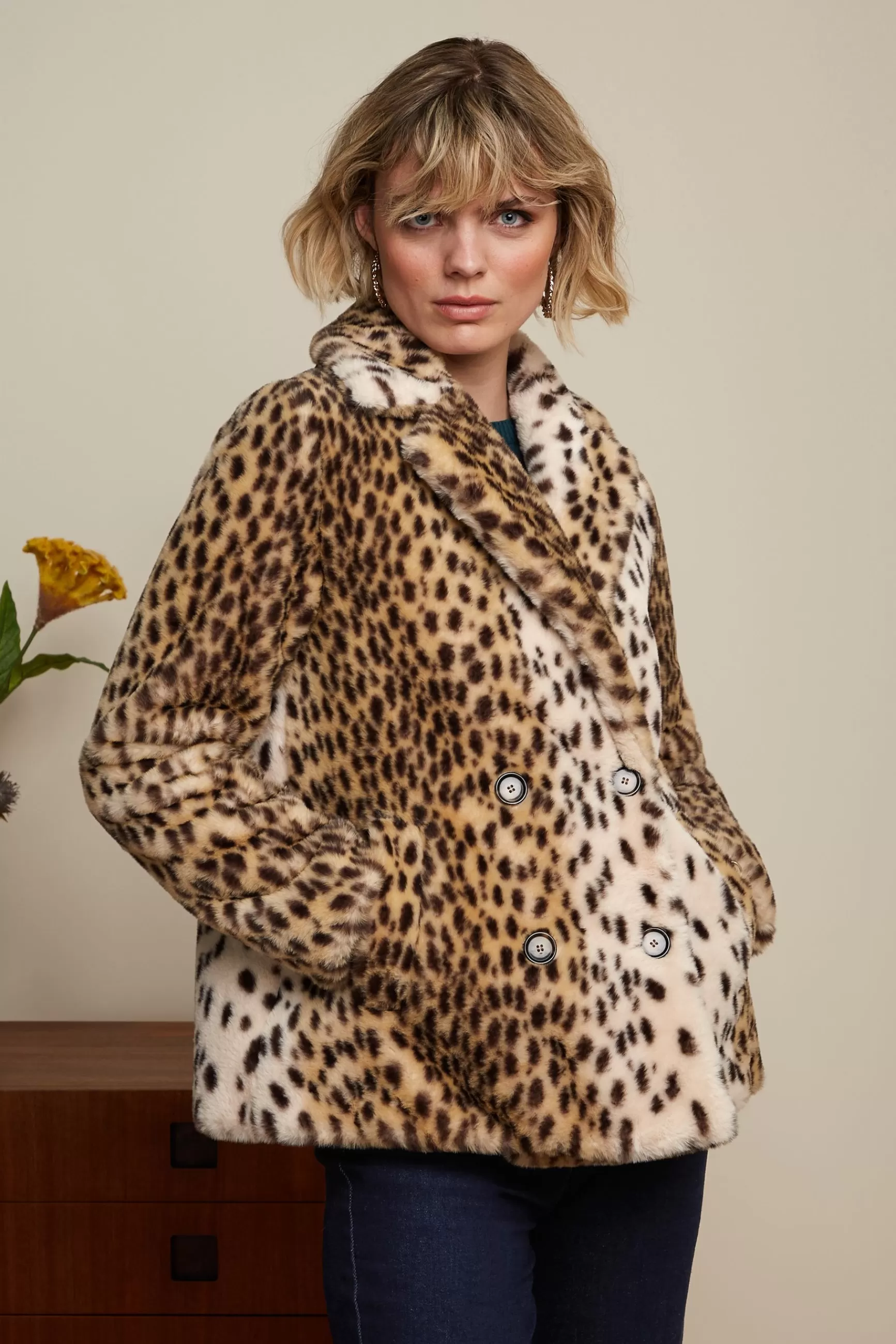 Patti Coat Midi Cheetah Fur^King Louie Best