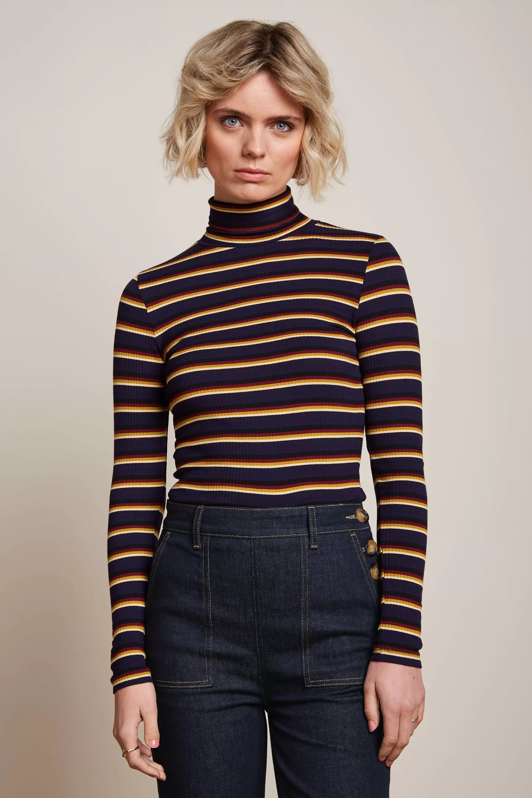 Rollneck Top Century Stripe^King Louie Discount