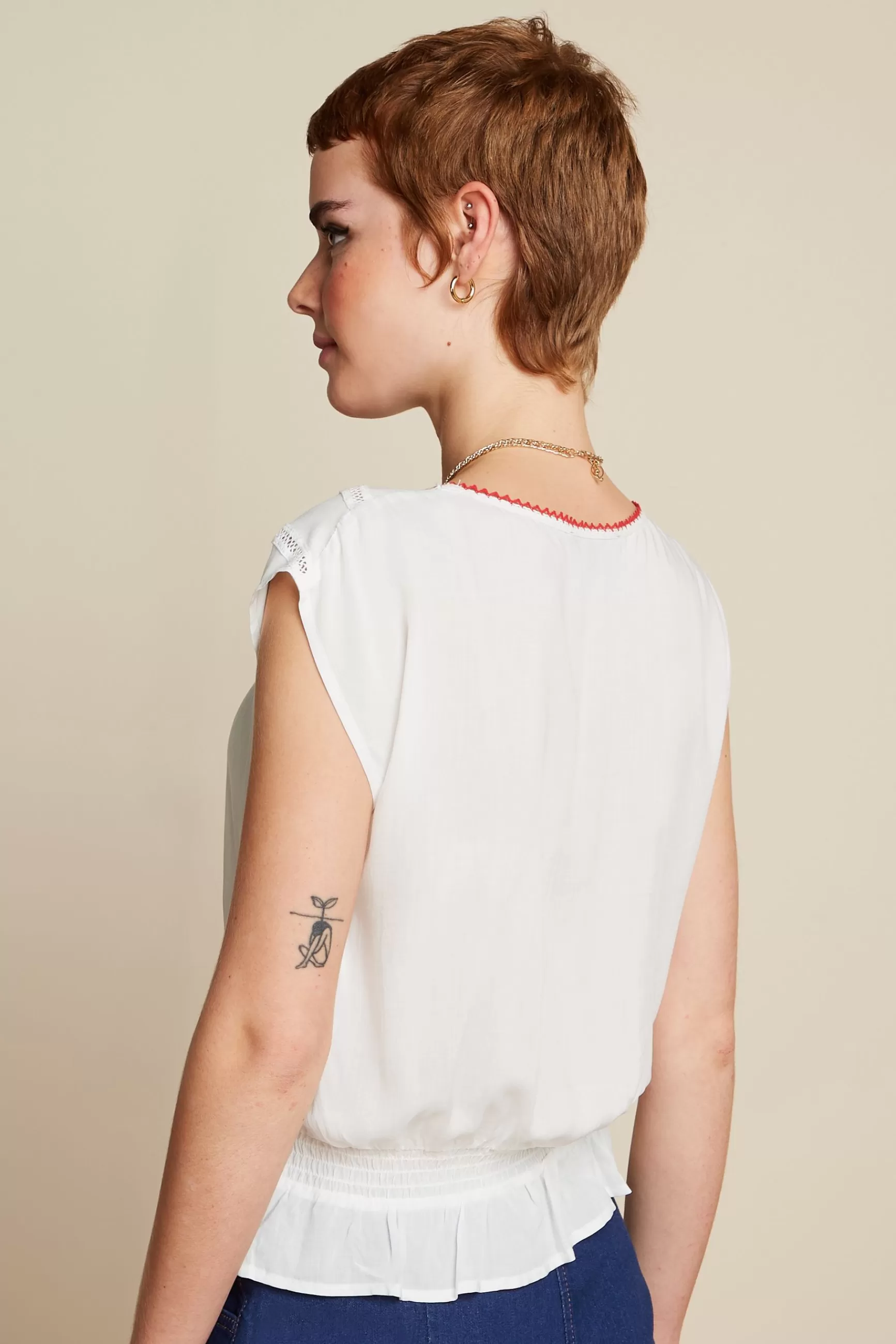 Selly Top Citrine Embroidery^King Louie New