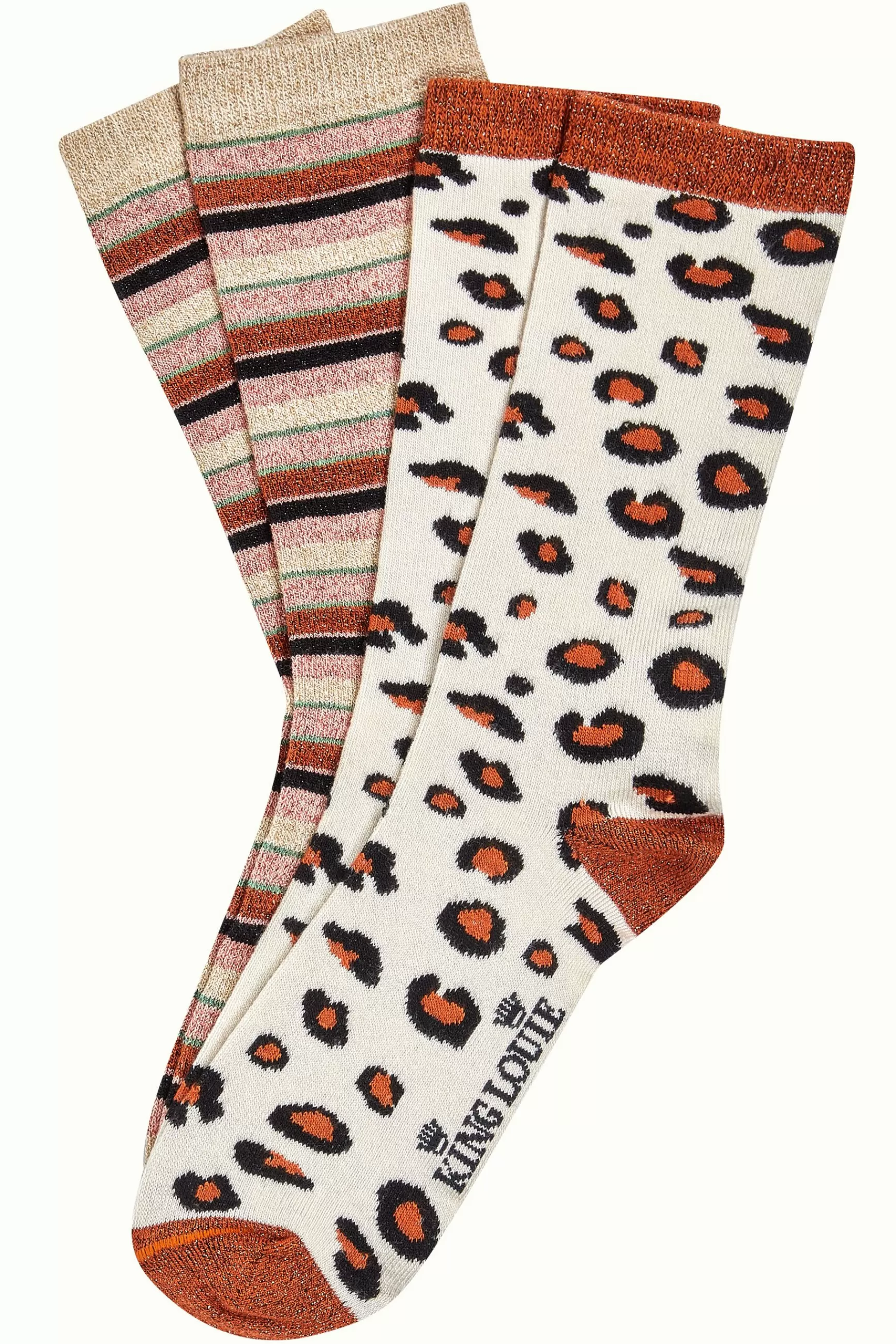 Socks 2-Pack Lapis Stripe^King Louie Fashion