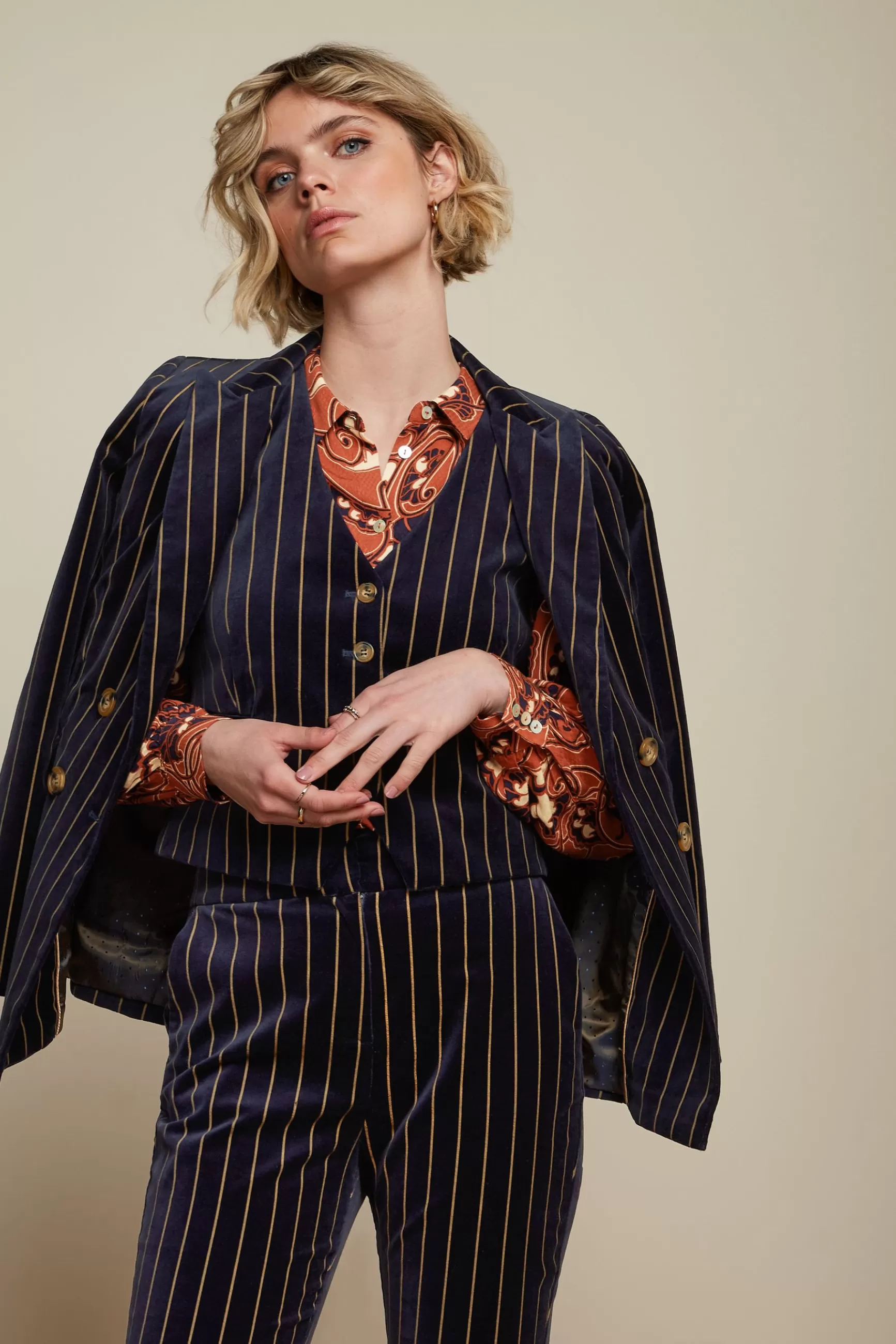 Tina Blazer Pinstripe^King Louie Store