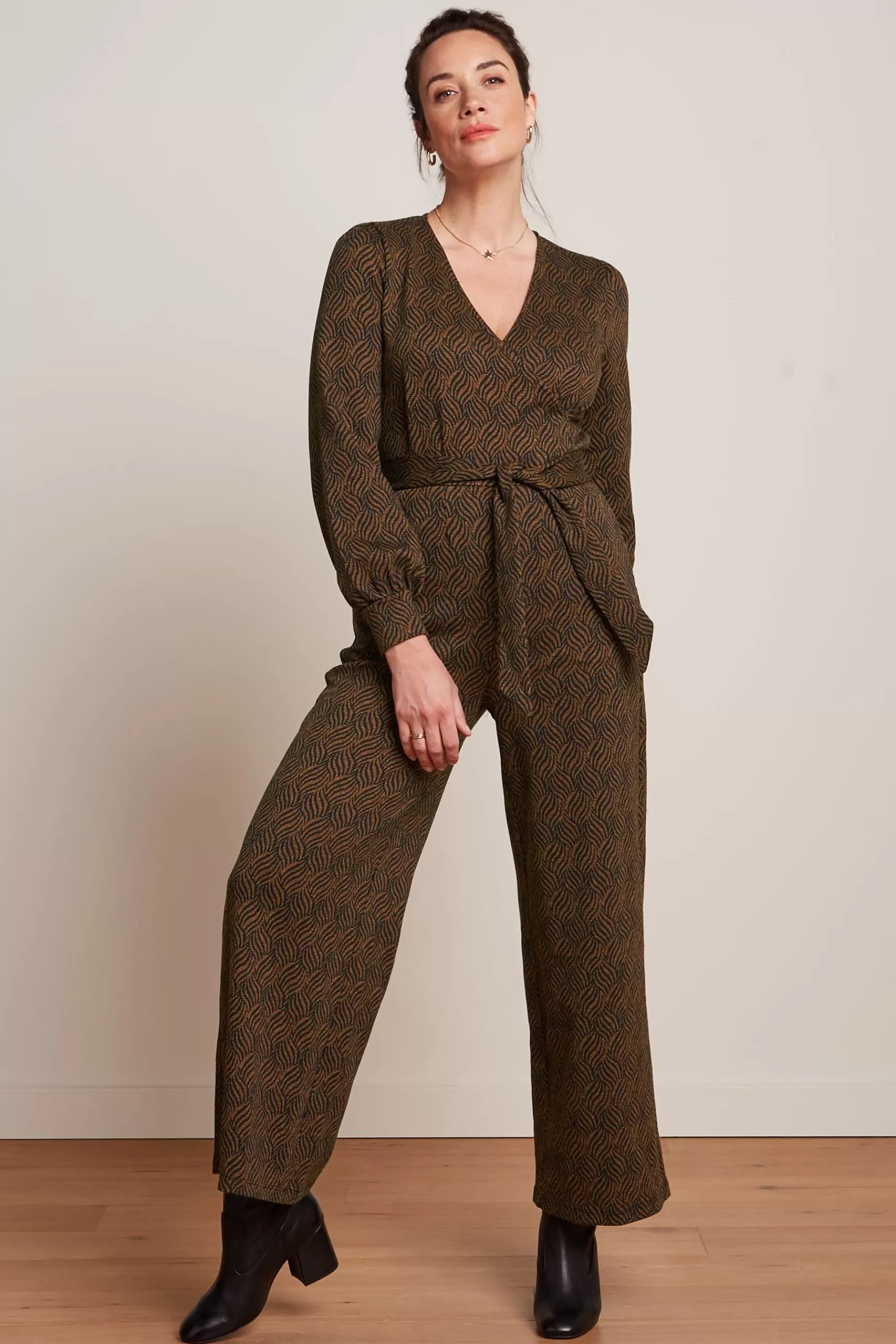 Zita Jumpsuit Ruby Jacquard^King Louie Online